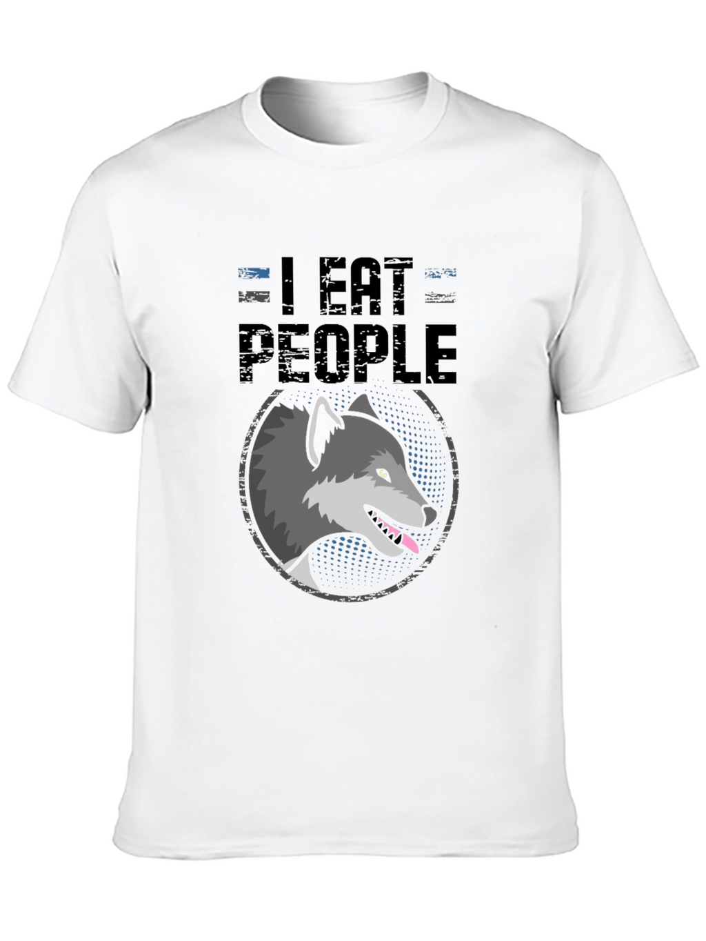 I Eat People Wolf Graphic T-Shirt