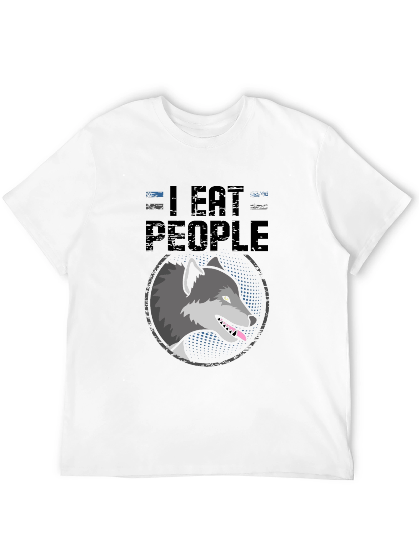 I Eat People Wolf Graphic T-Shirt