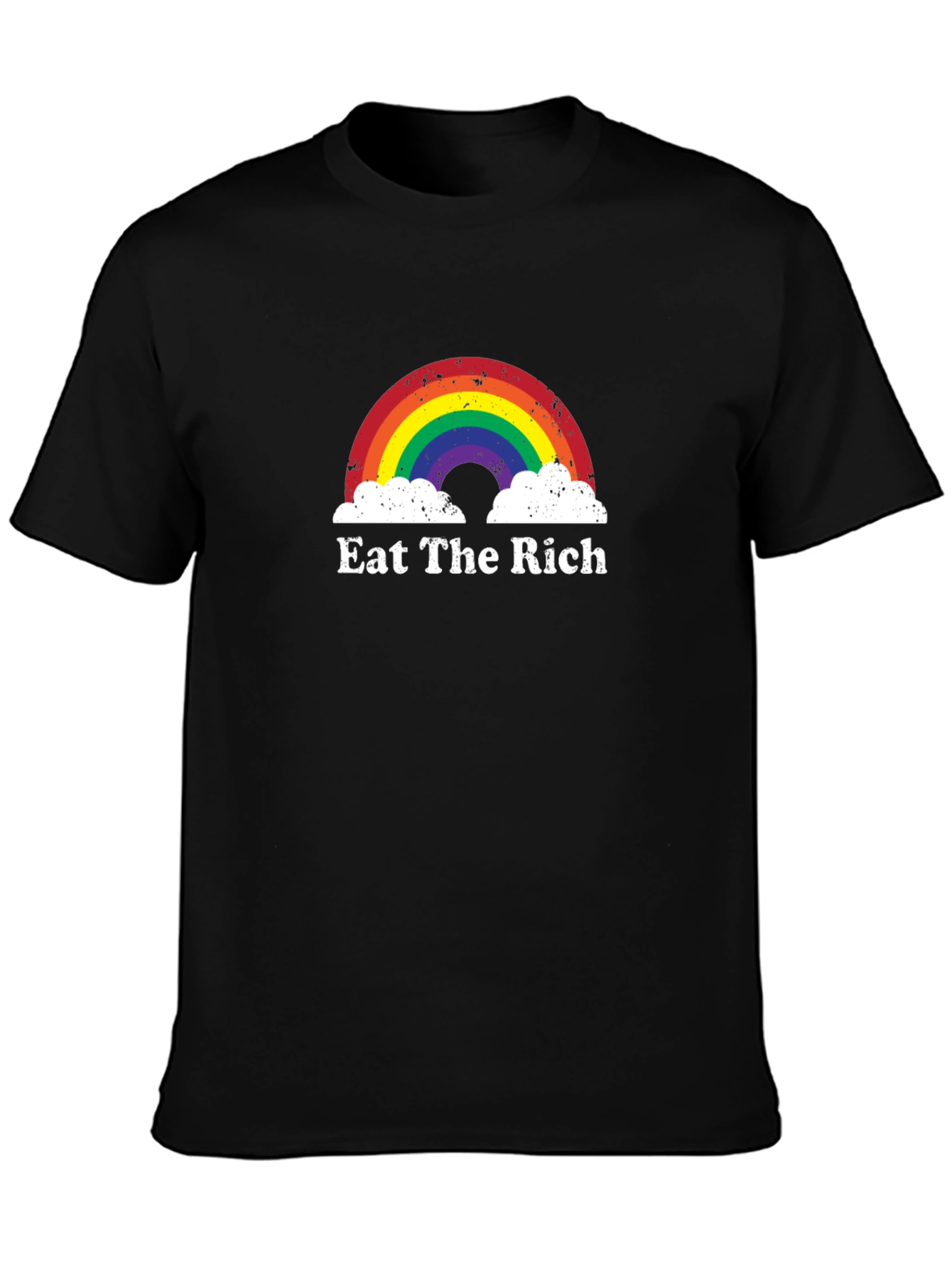 Eat The Rich Rainbow Graphic T-Shirt