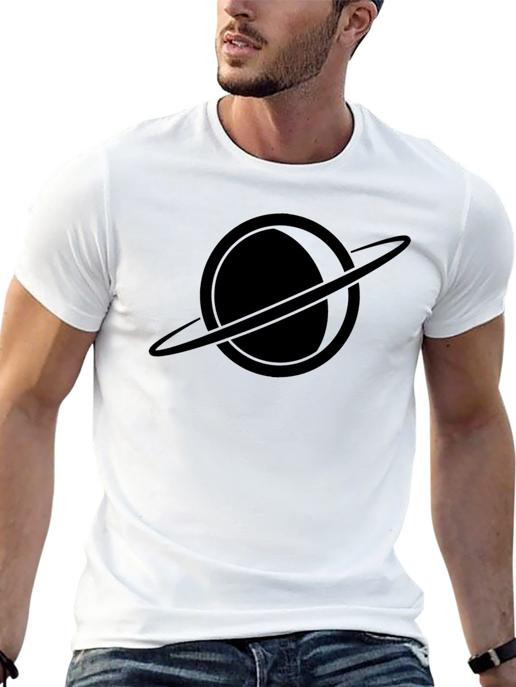 Saturn Graphic T-Shirt - Space Planet Tee