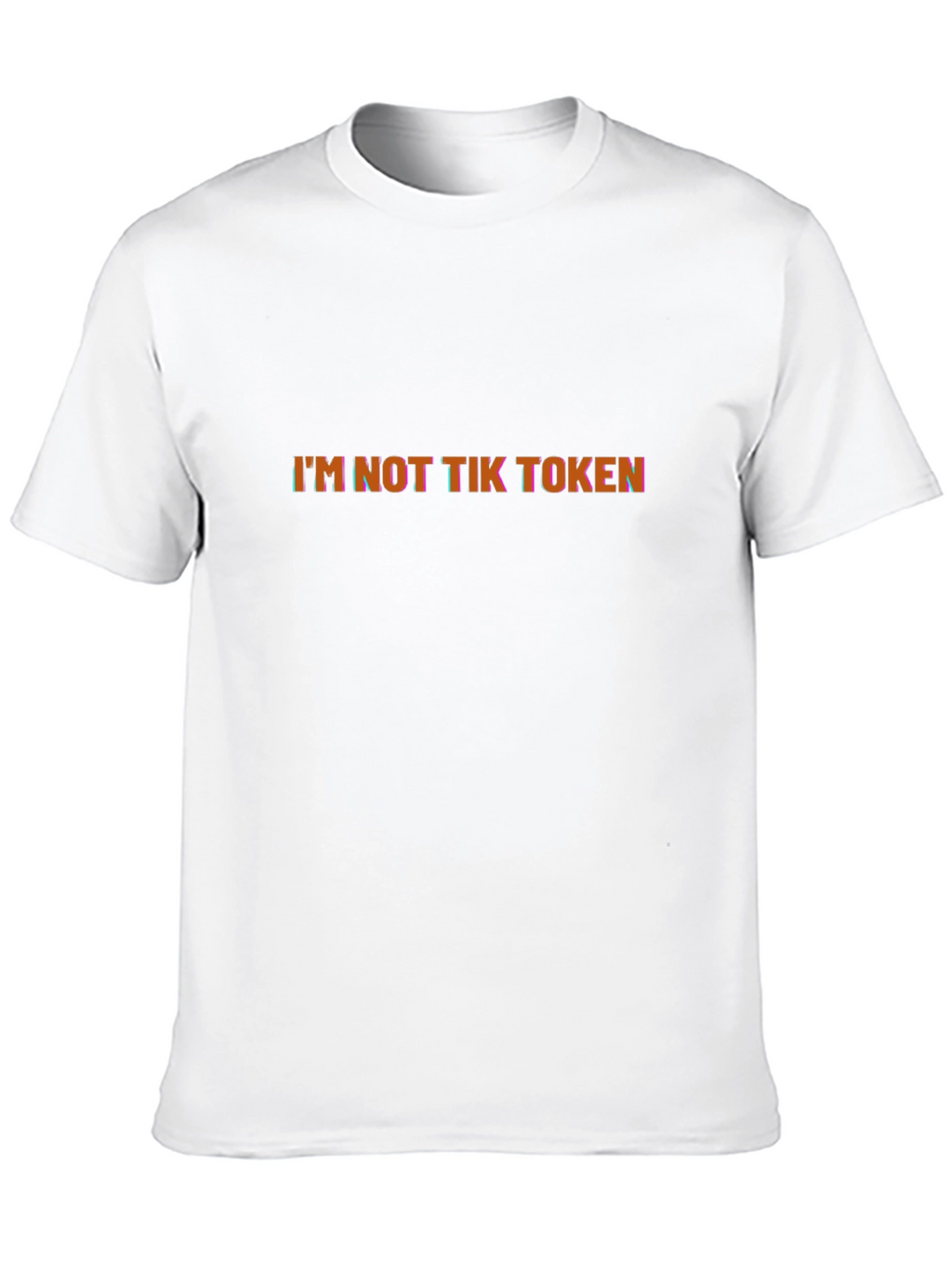 Im Not Tik Token Graphic Black T-Shirt