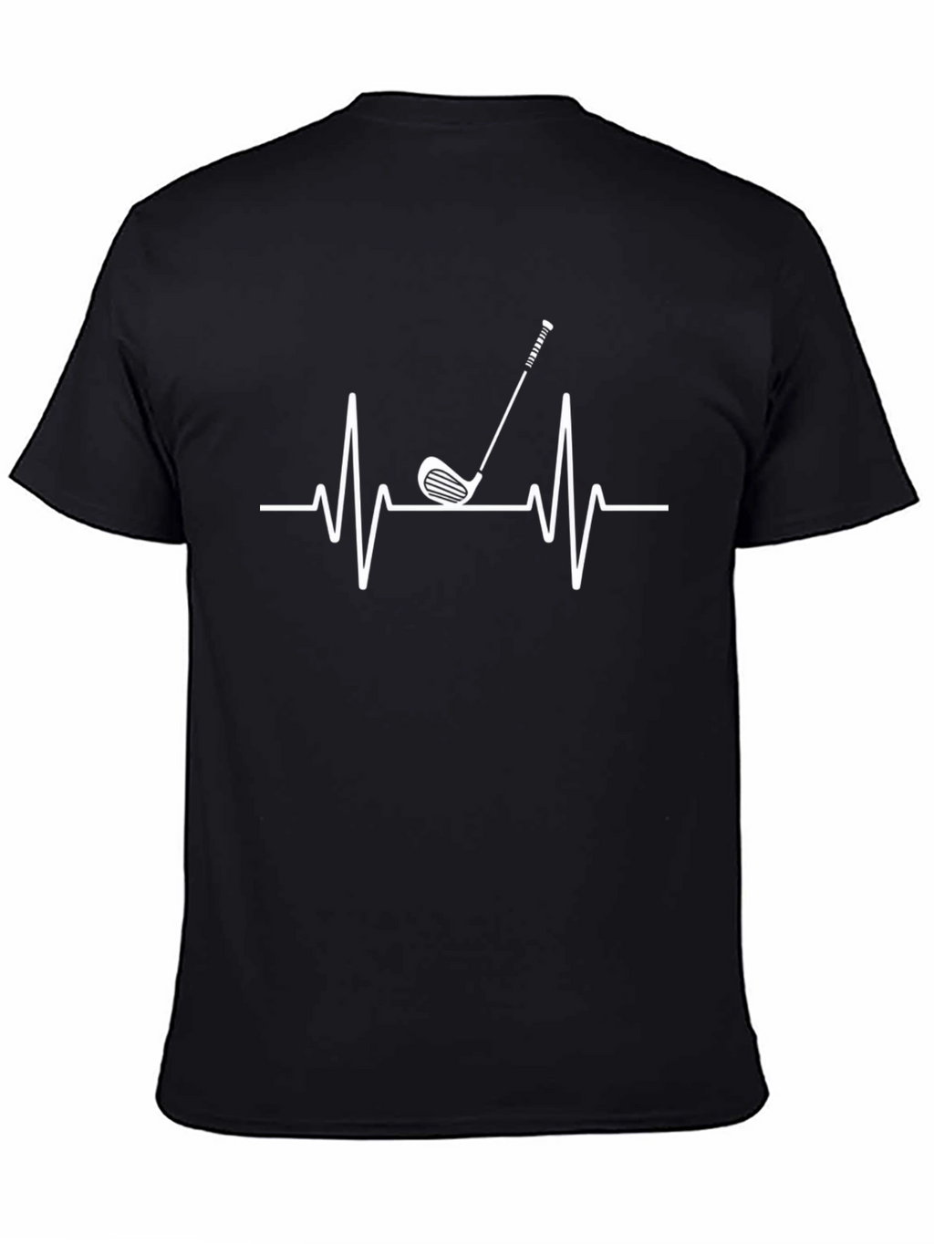 Golf Heartbeat T-Shirt - Stylish Golfer Tee