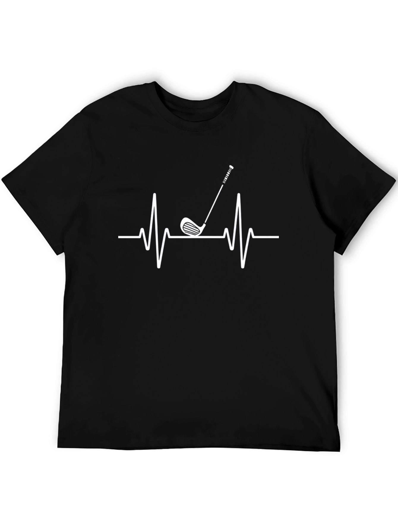 Golf Heartbeat T-Shirt - Stylish Golfer Tee