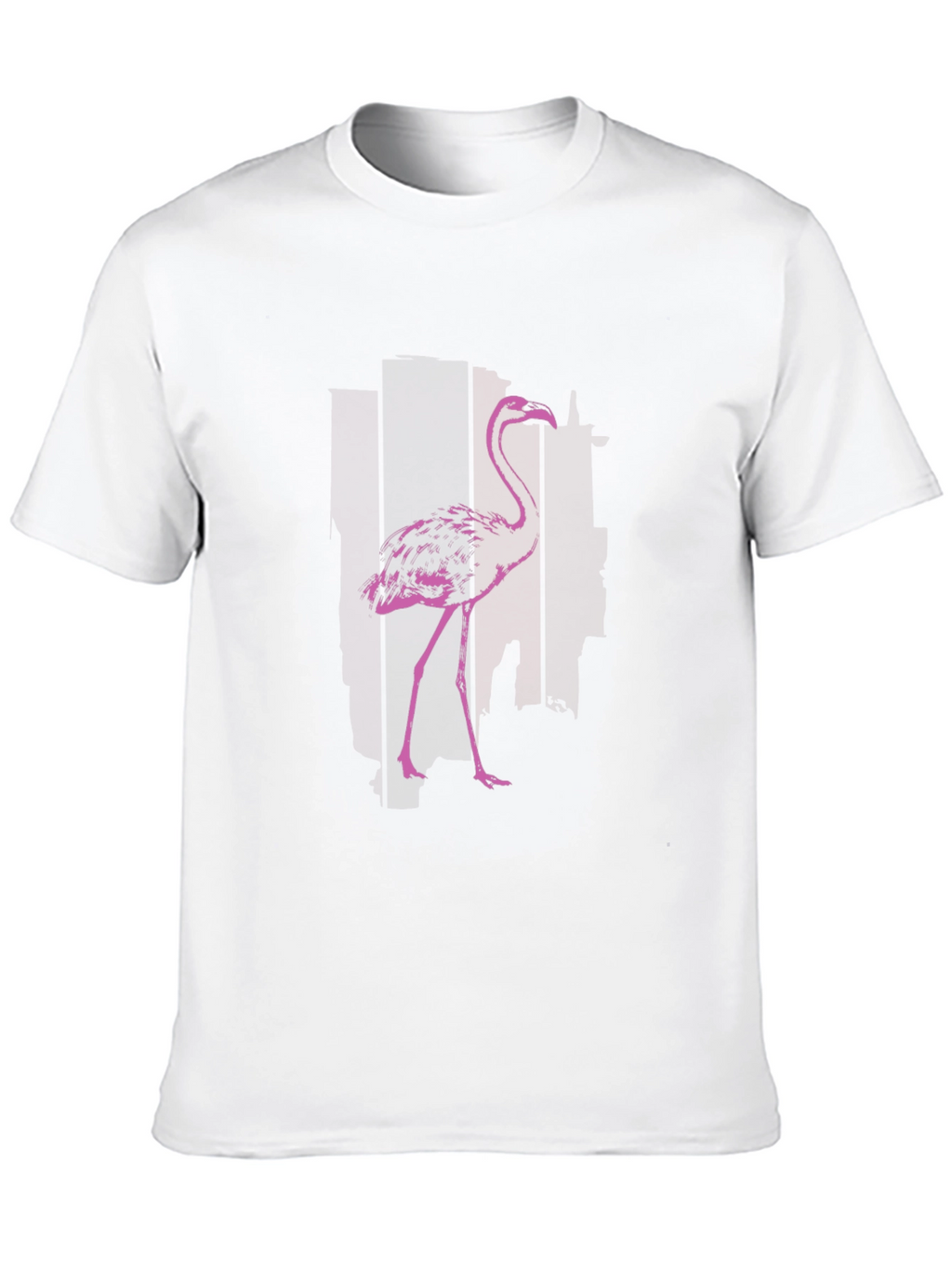 Flamingo Graphic T-Shirt - Black Cotton Blend