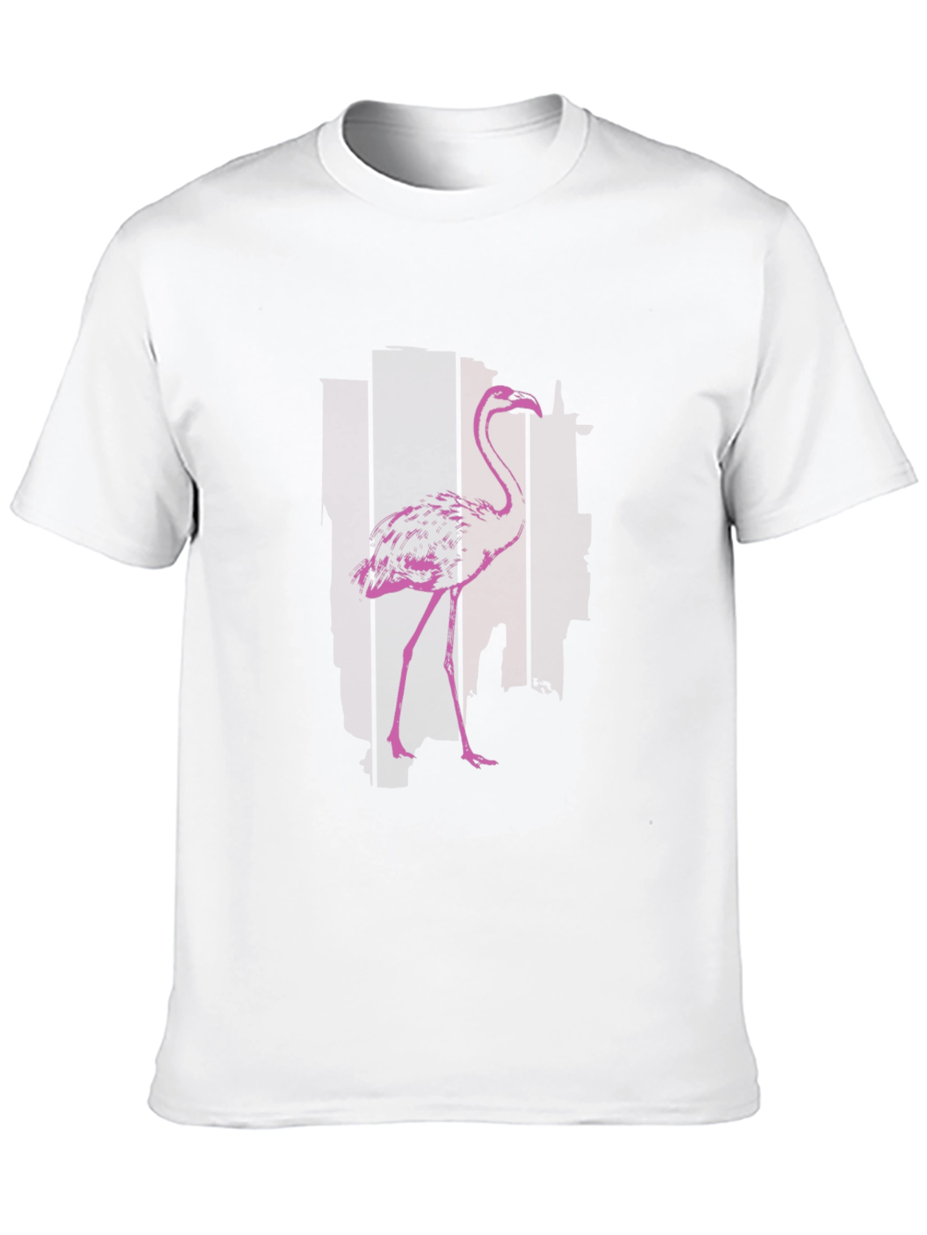 Flamingo Graphic T-Shirt - Black Cotton Blend