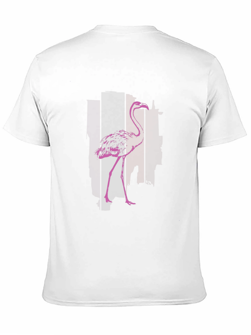 Flamingo Graphic T-Shirt - Black Cotton Blend