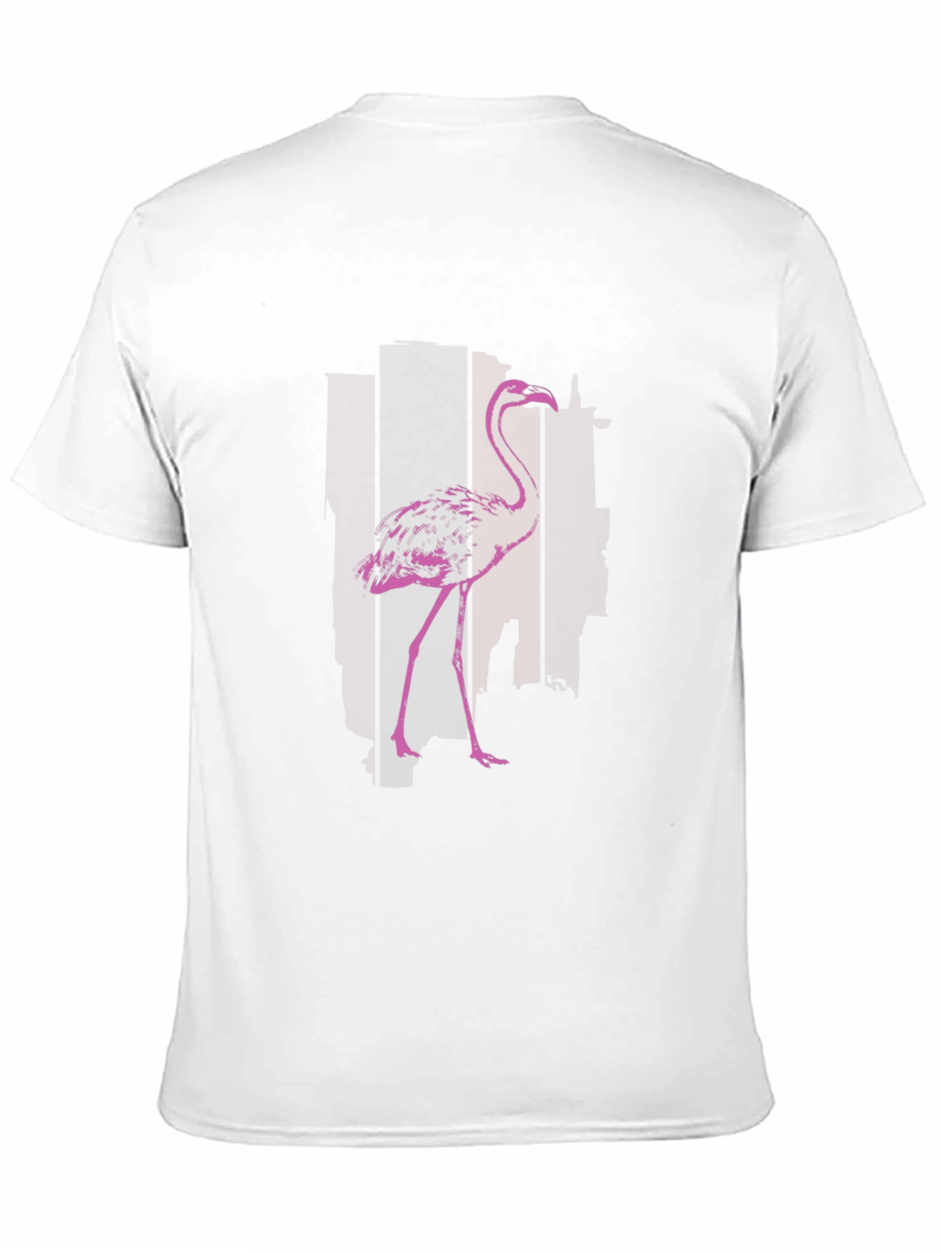 Flamingo Graphic T-Shirt - Black Cotton Blend
