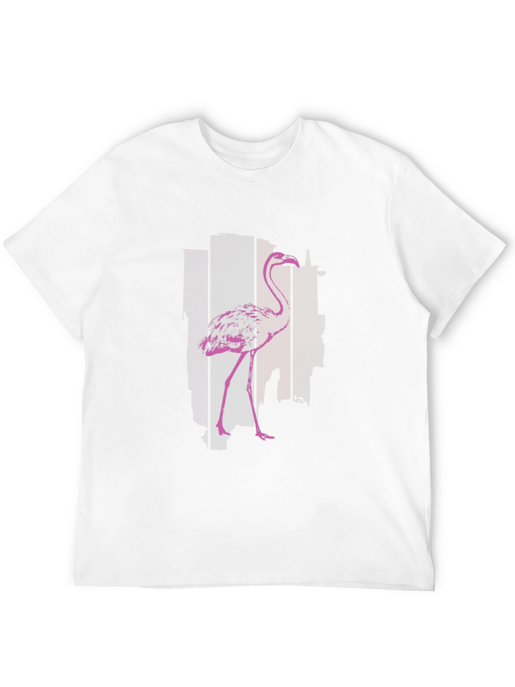Flamingo Graphic T-Shirt - Black Cotton Blend