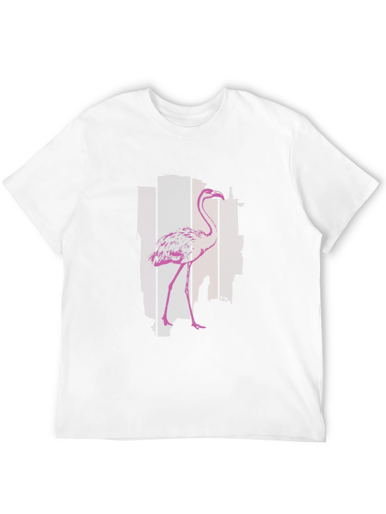 Flamingo Graphic T-Shirt - Black Cotton Blend