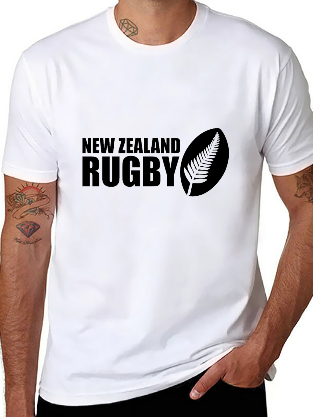 New Zealand Rugby Graphic Black T-Shirt
