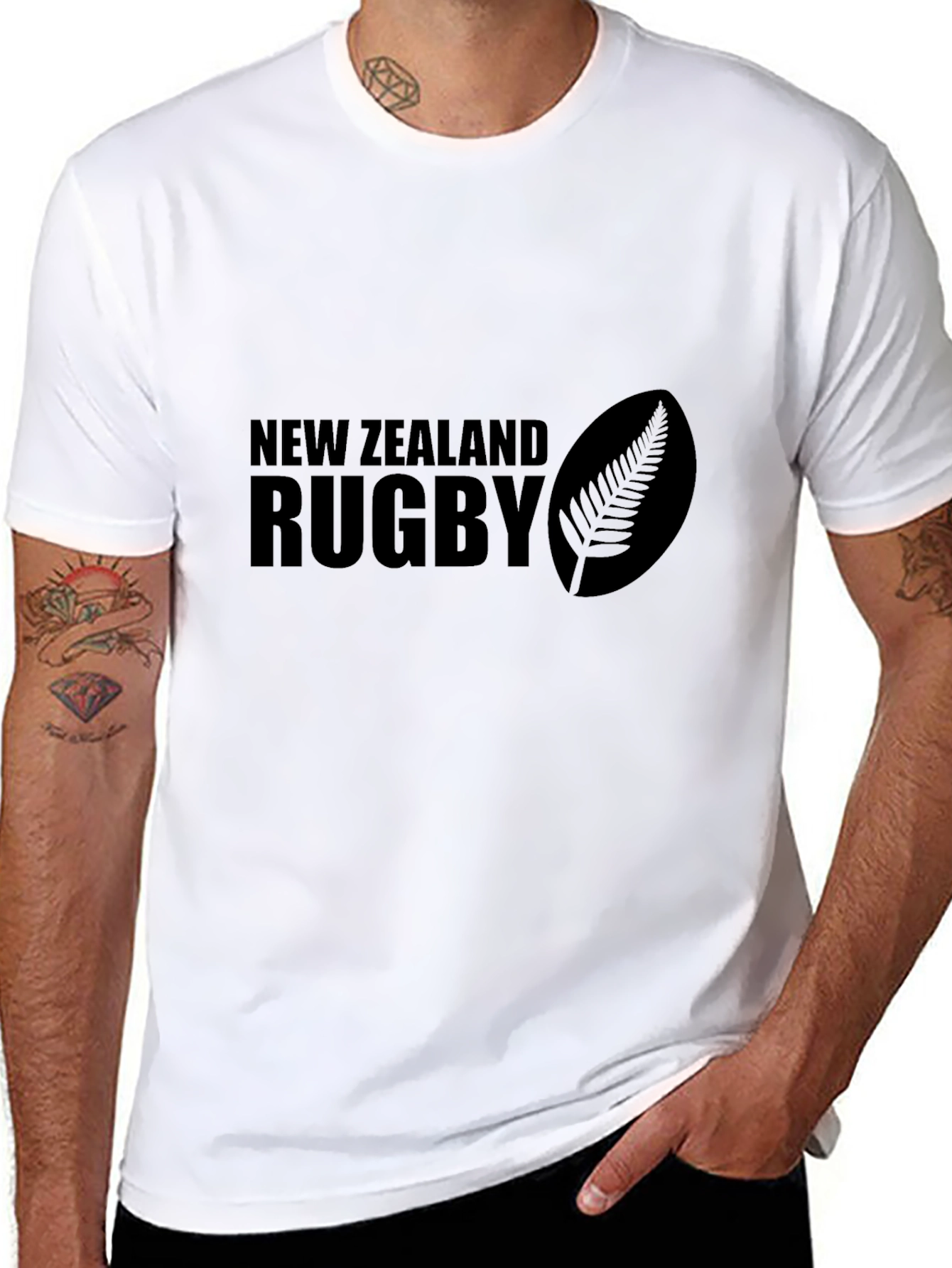 New Zealand Rugby Graphic Black T-Shirt