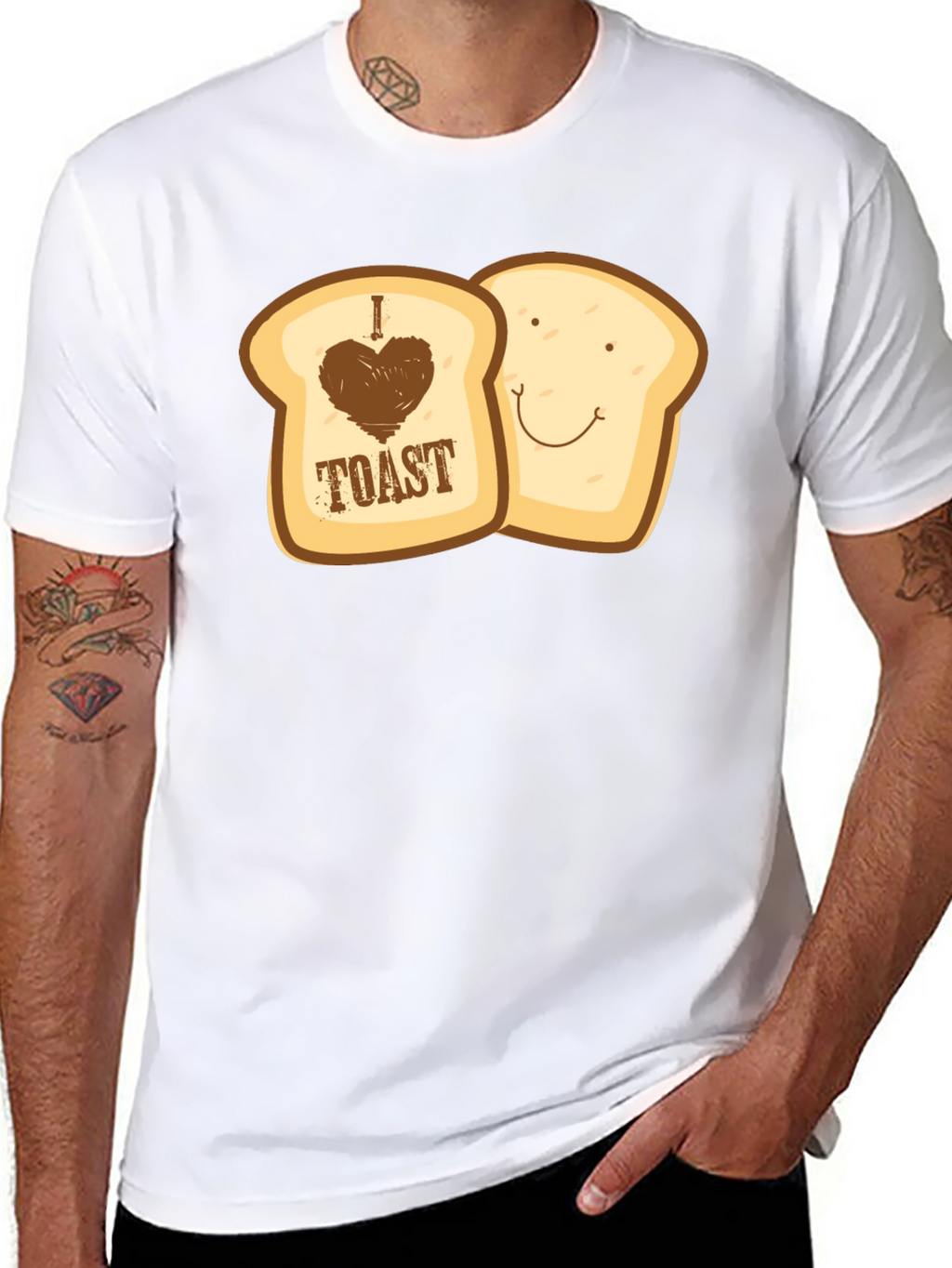 I Love Toast Graphic Novelty Tee