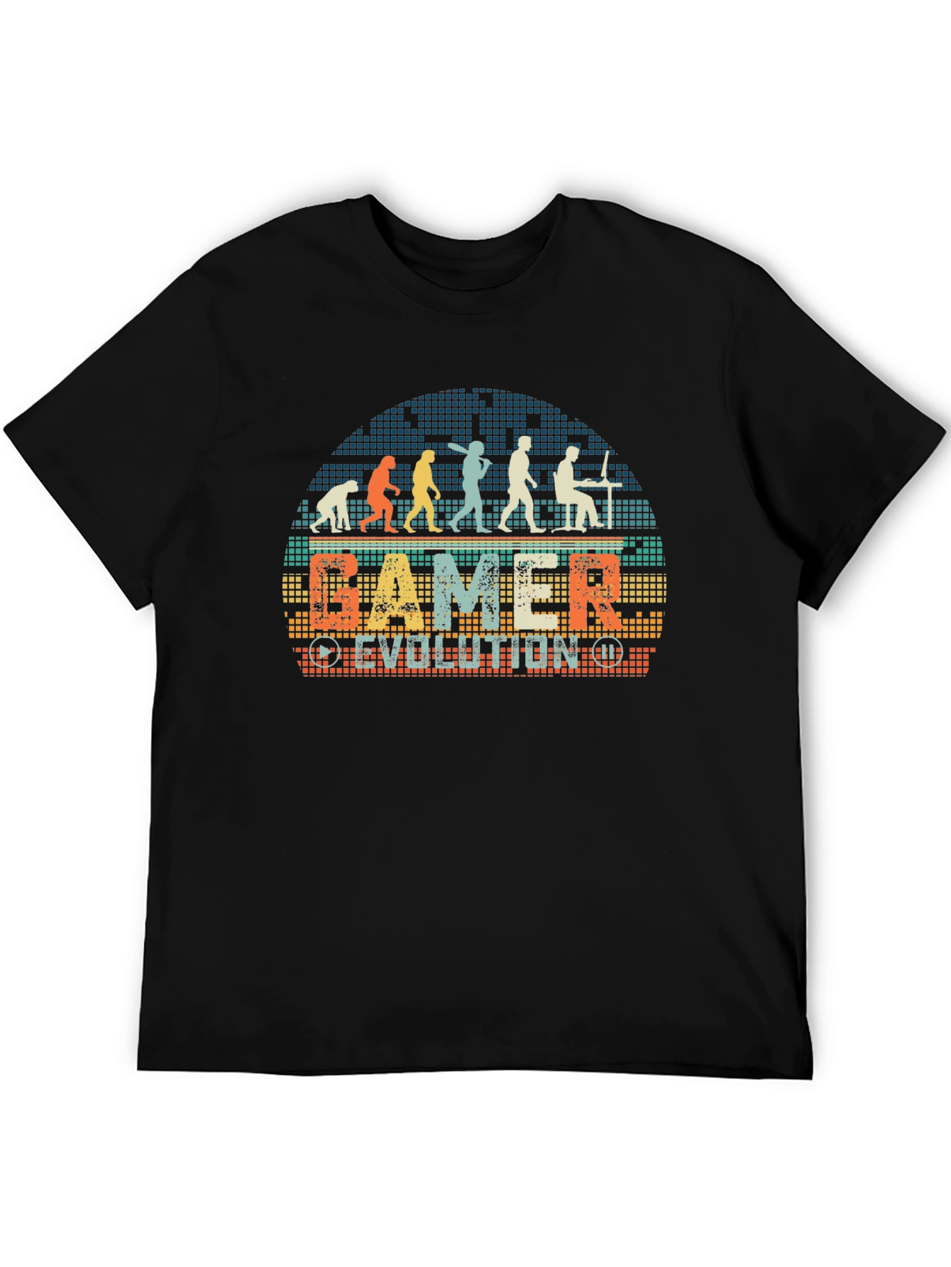 Gamer Evolution T-Shirt - Retro Style