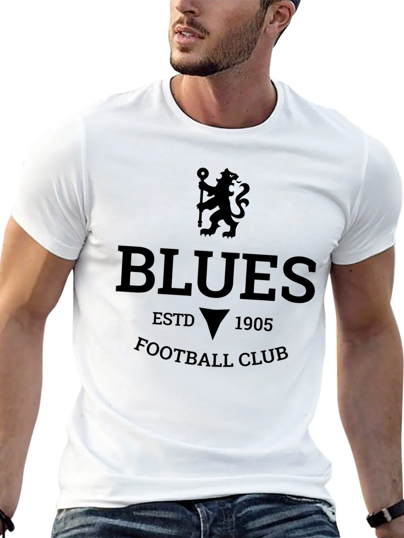 Blues Football Club Black T-Shirt