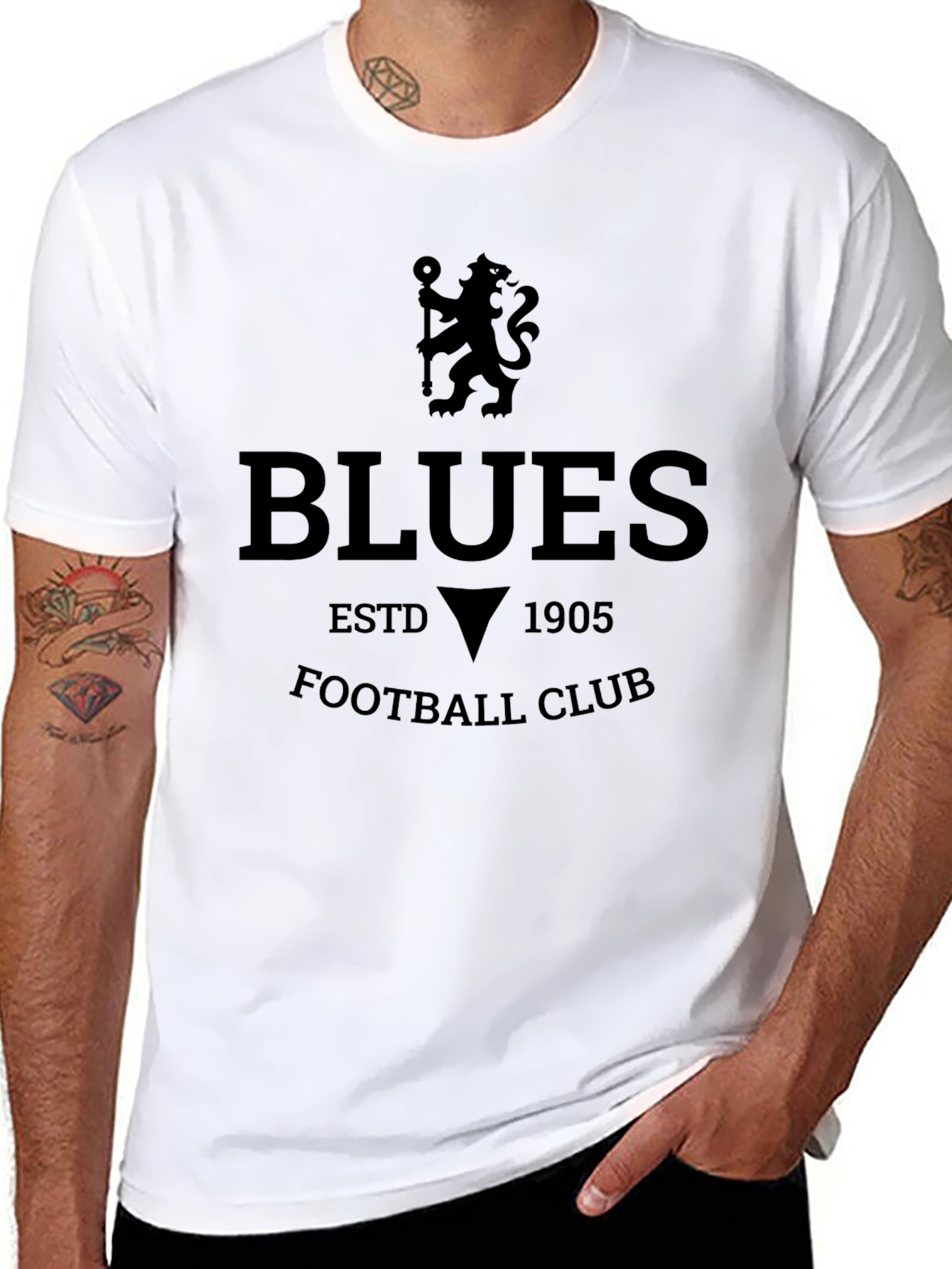 Blues Football Club Black T-Shirt