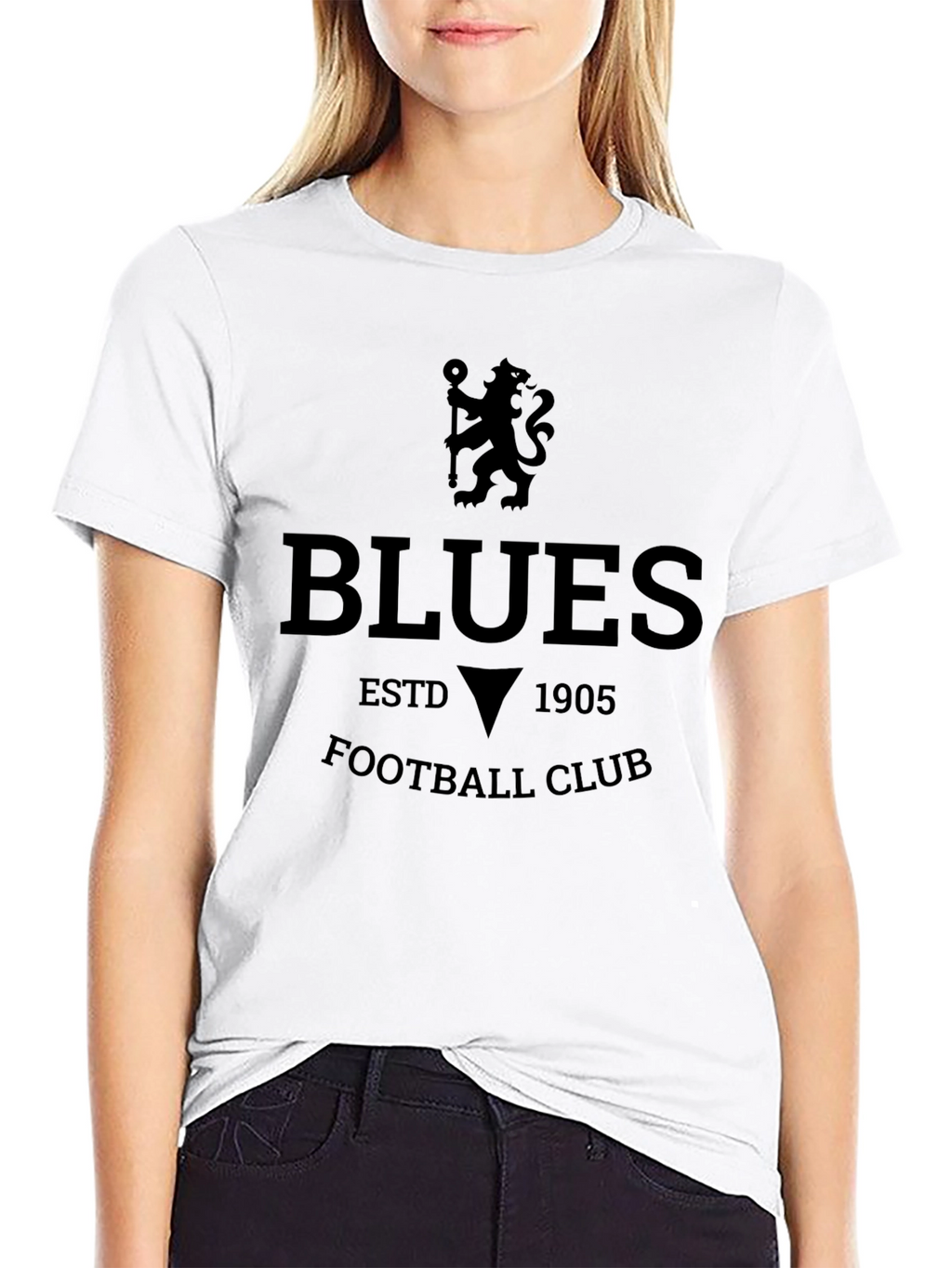Blues Football Club Black T-Shirt
