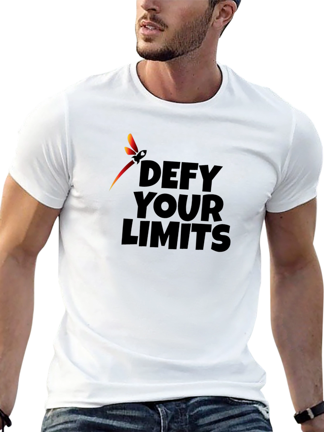 Defy Your Limits Black Graphic Tee
