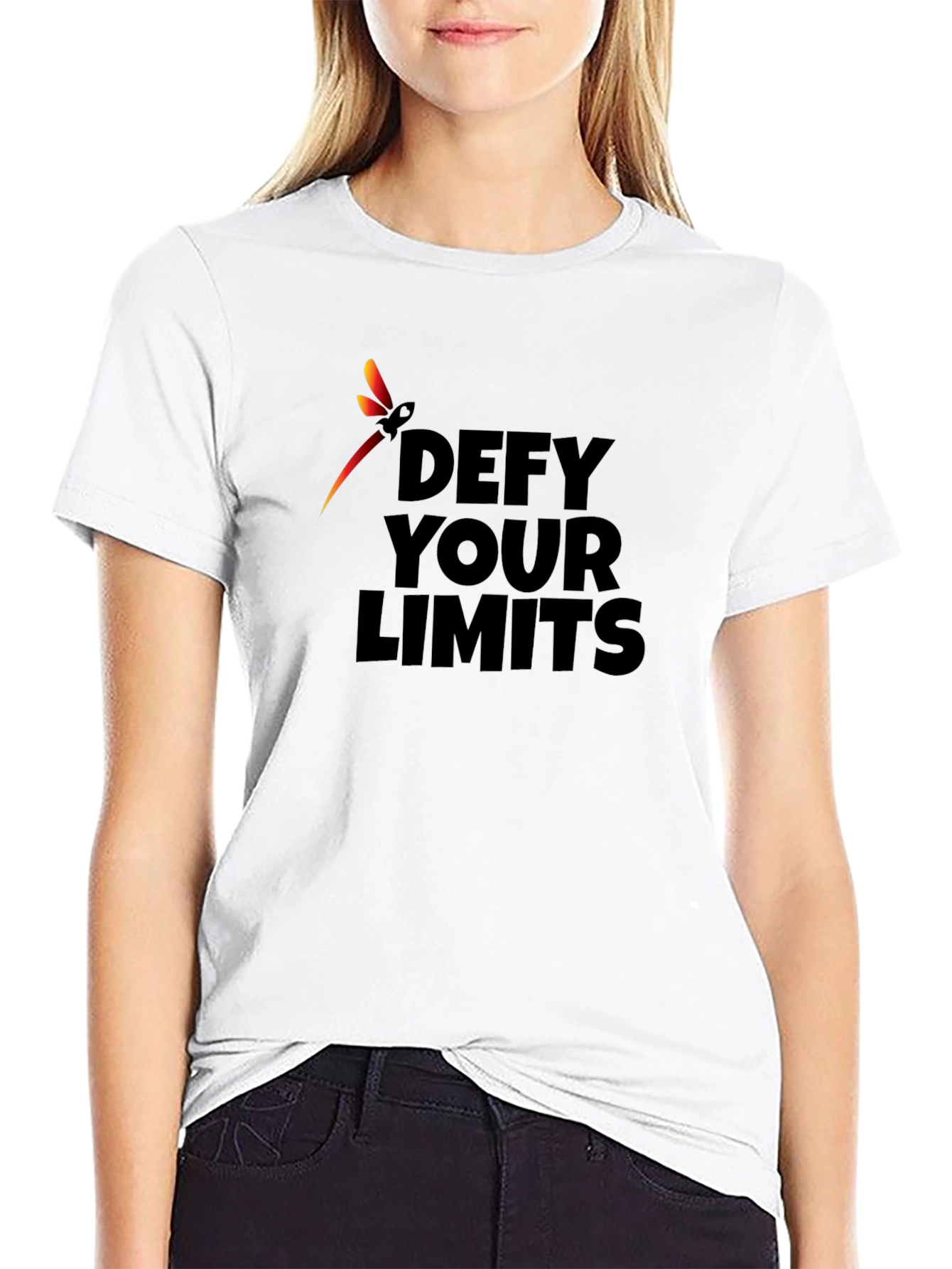 Defy Your Limits Black Graphic Tee