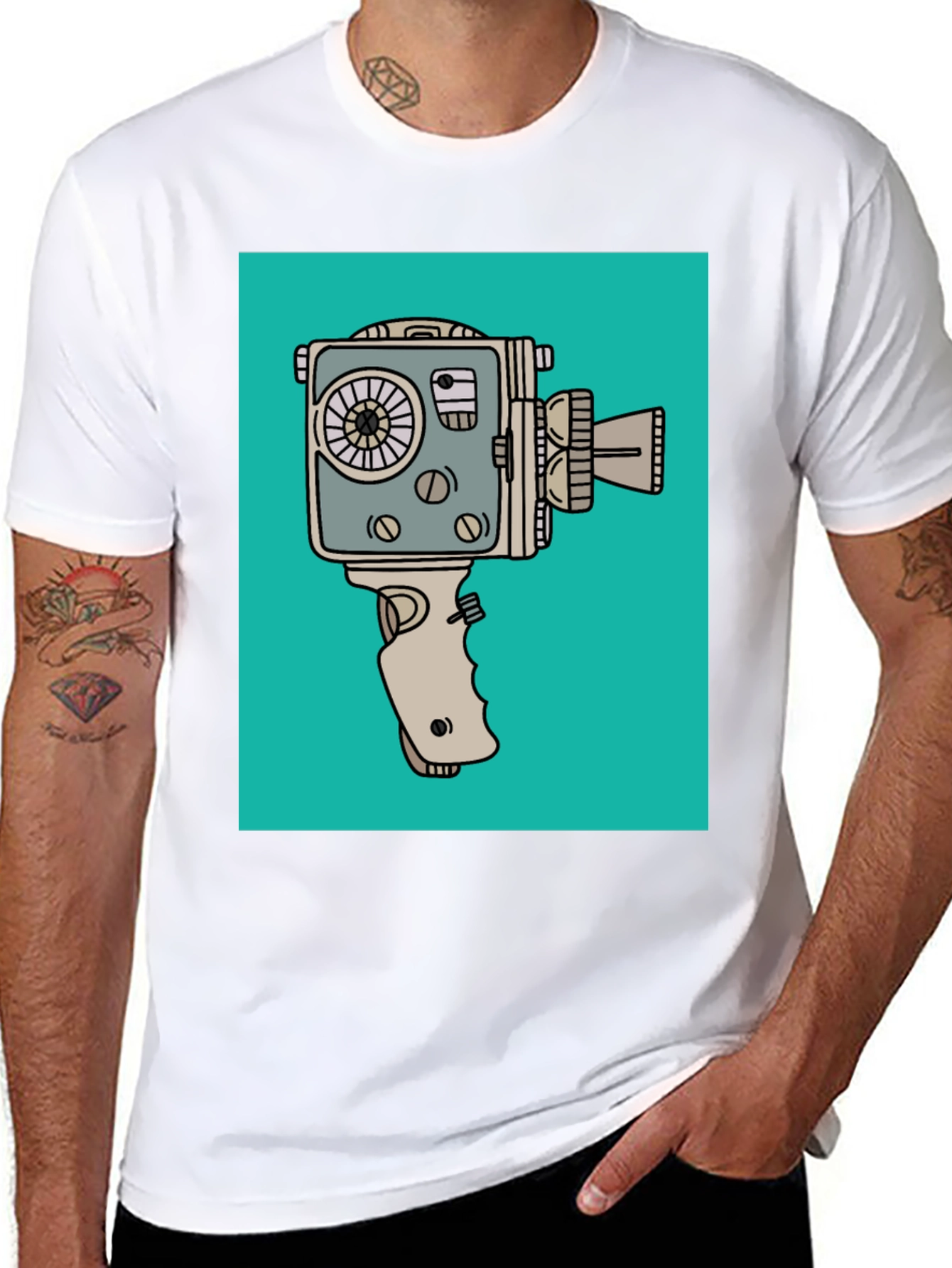 Vintage Camera Graphic T-Shirt - Retro Film Lover Tee