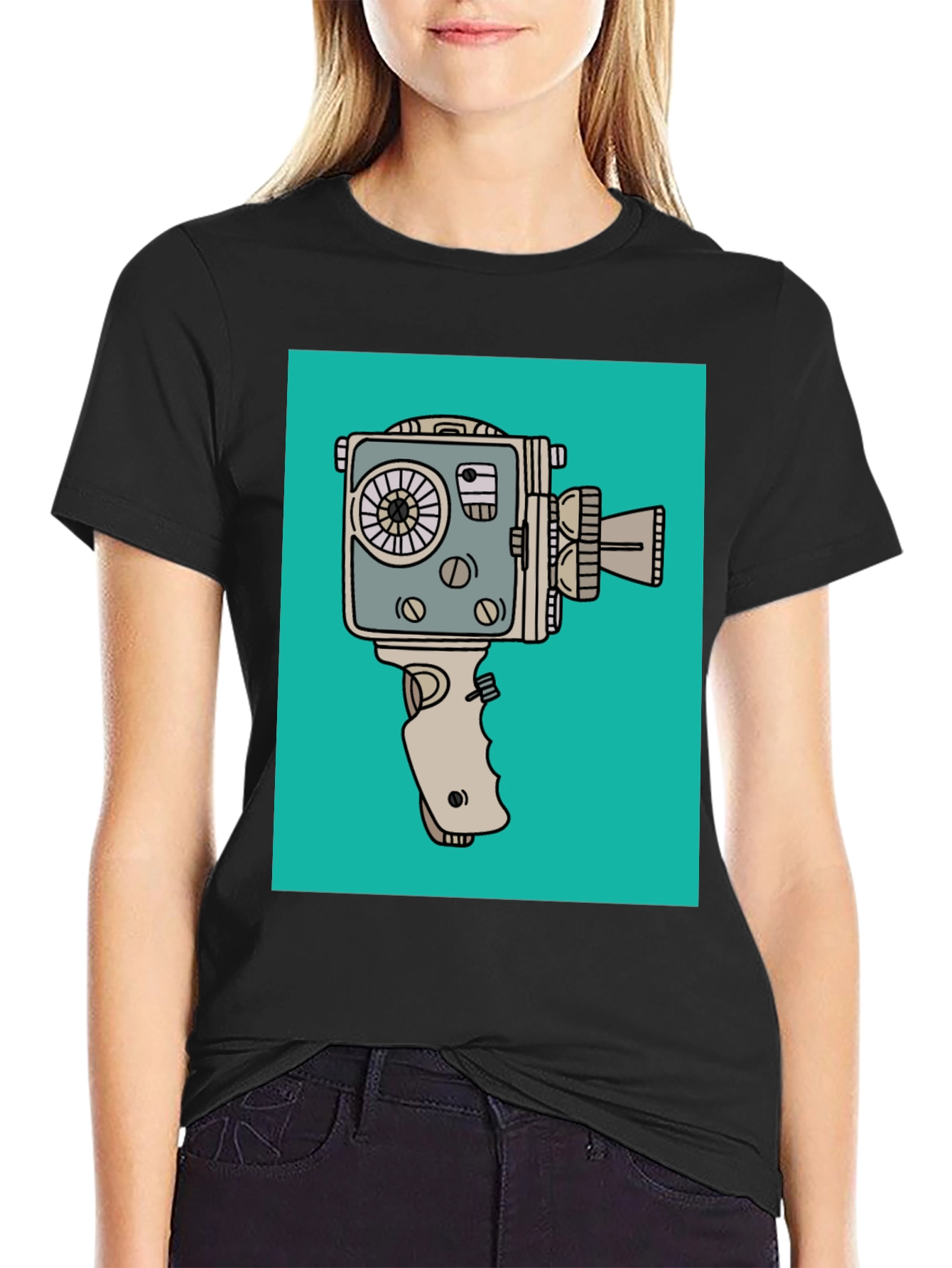 Vintage Camera Graphic T-Shirt - Retro Film Lover Tee