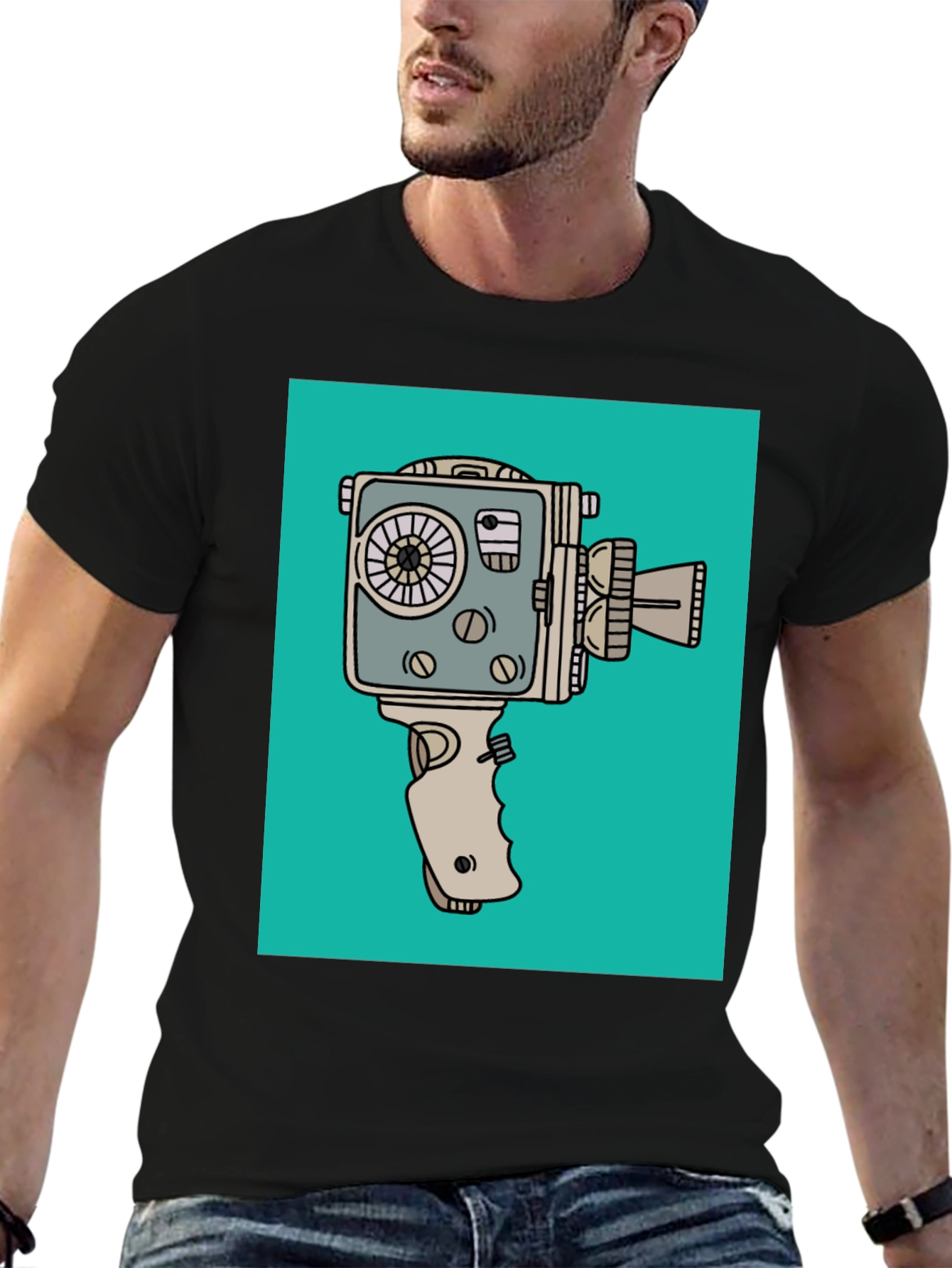 Vintage Camera Graphic T-Shirt - Retro Film Lover Tee