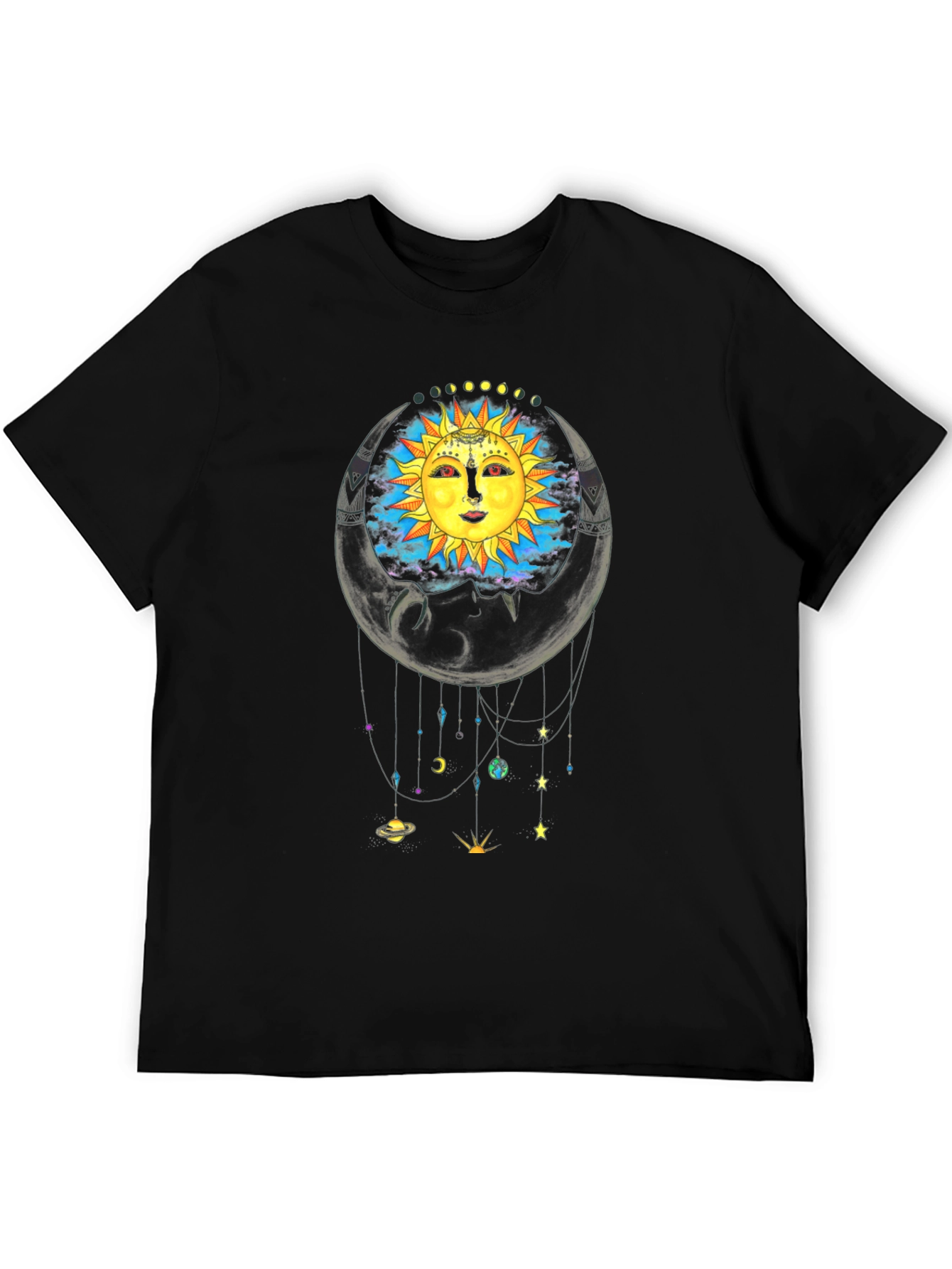 Celestial Sun & Moon Graphic T-Shirt - Unisex