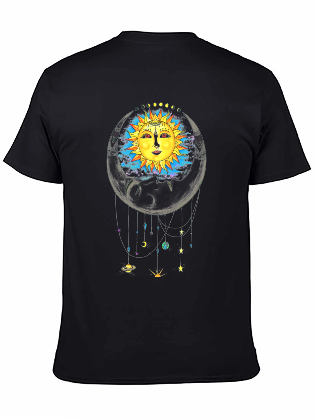 Celestial Sun & Moon Graphic T-Shirt - Unisex