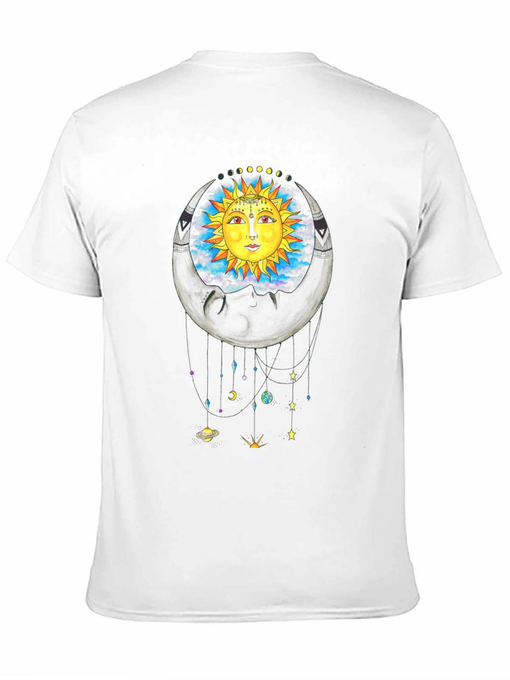 Celestial Sun & Moon Graphic T-Shirt - Unisex
