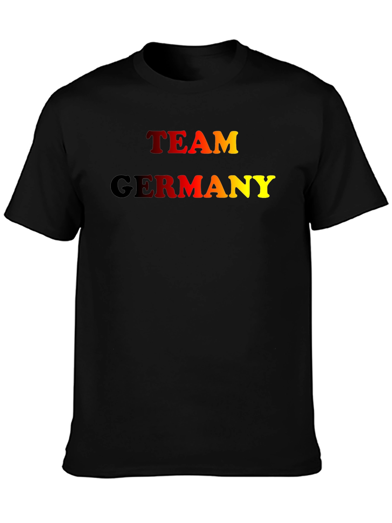 Team Germany Graphic Tee - Black Cotton T-Shirt