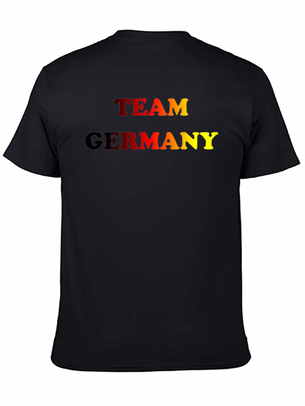 Team Germany Graphic Tee - Black Cotton T-Shirt