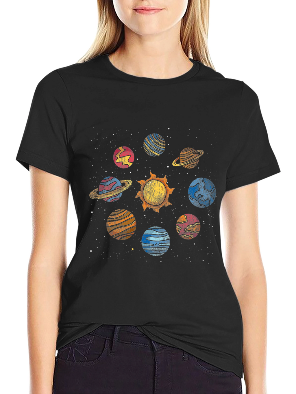 Solar System Planet Graphic T-Shirt