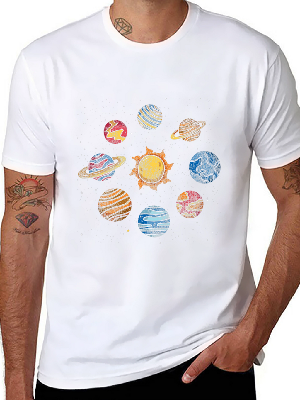 Solar System Planet Graphic T-Shirt