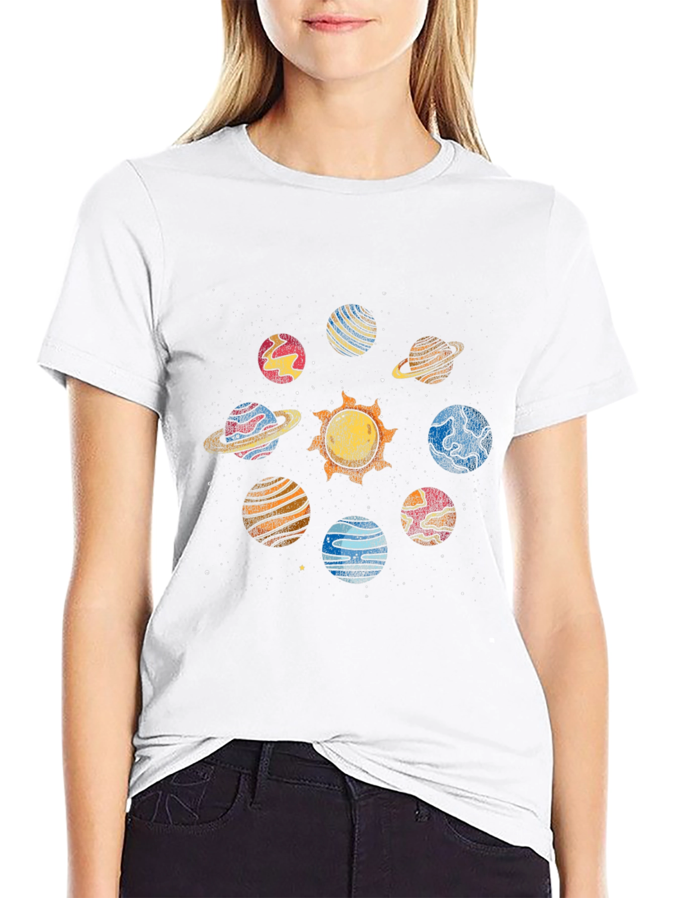 Solar System Planet Graphic T-Shirt