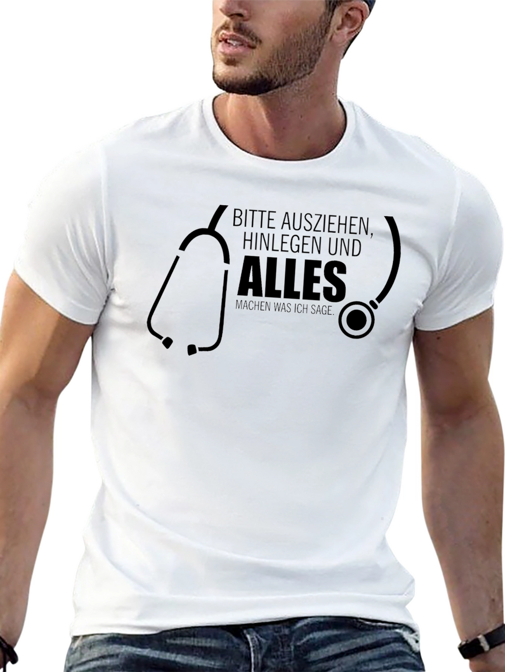 Funny Doctor T-Shirt - Bitte Ausziehen