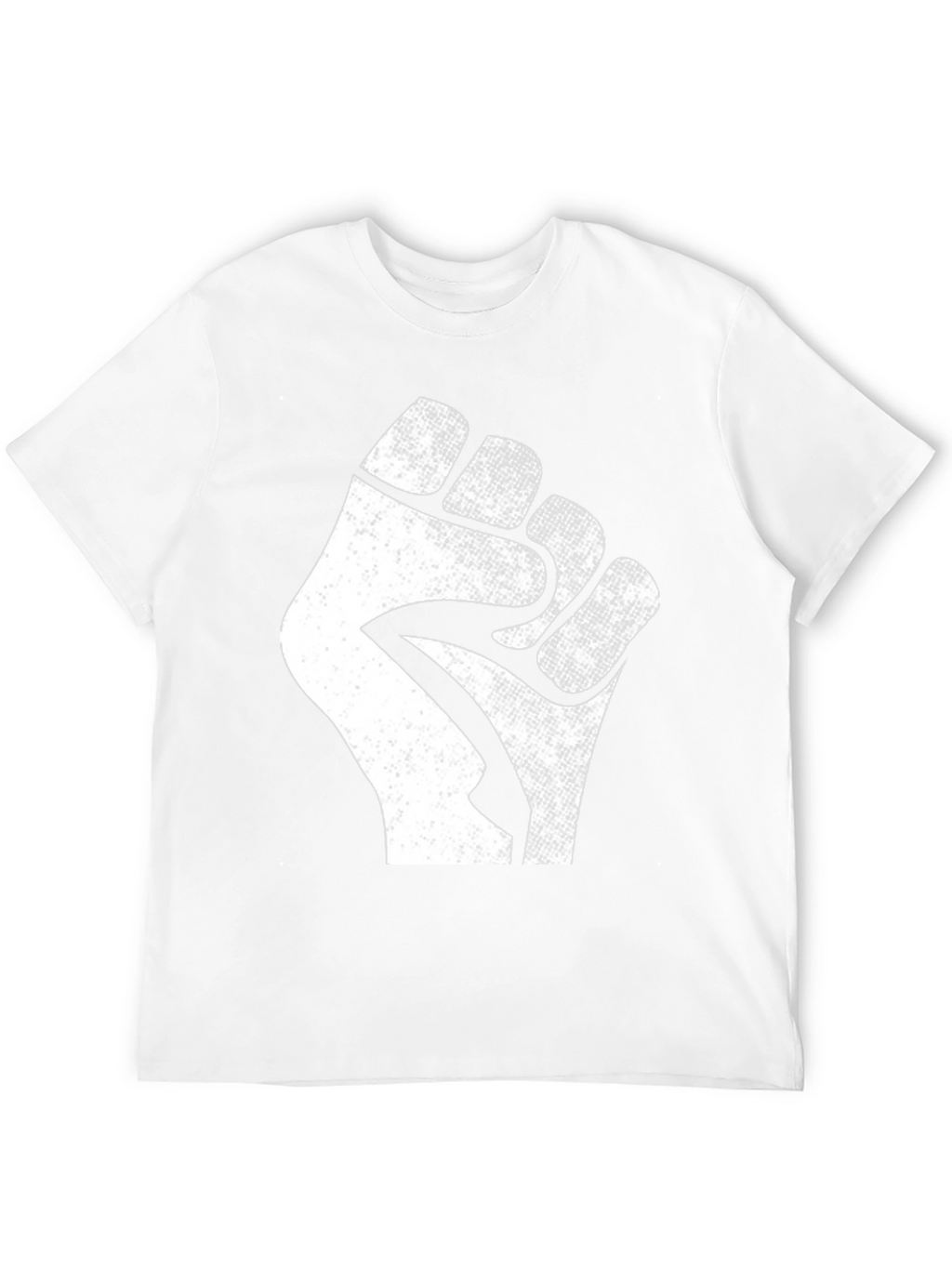 Black Power Fist T-Shirt - Distressed Graphic Tee