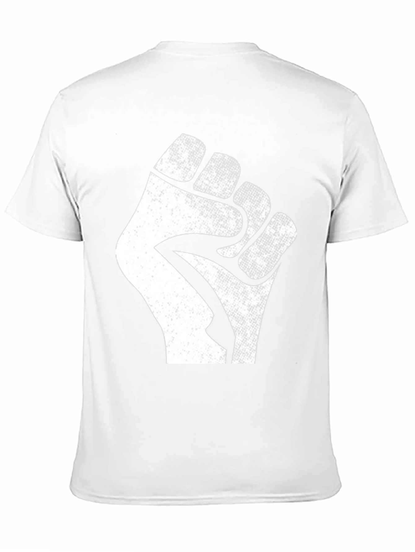 Black Power Fist T-Shirt - Distressed Graphic Tee