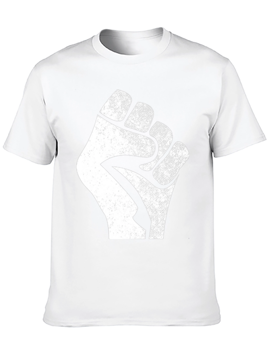 Black Power Fist T-Shirt - Distressed Graphic Tee