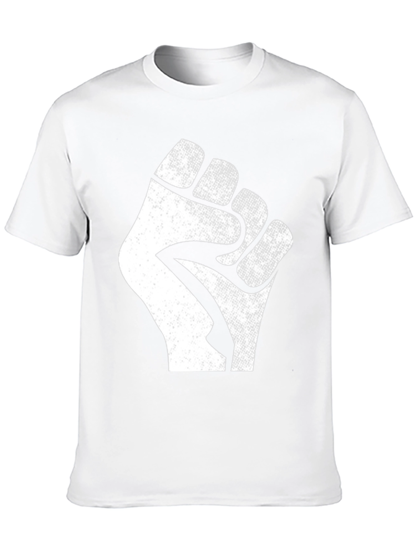 Black Power Fist T-Shirt - Distressed Graphic Tee