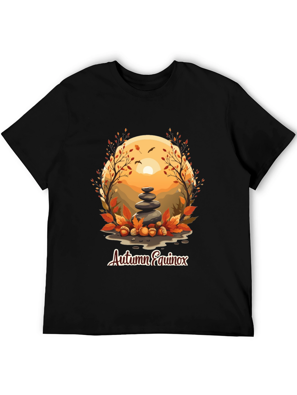 Autumn Equinox T-Shirt - Nature Inspired Design