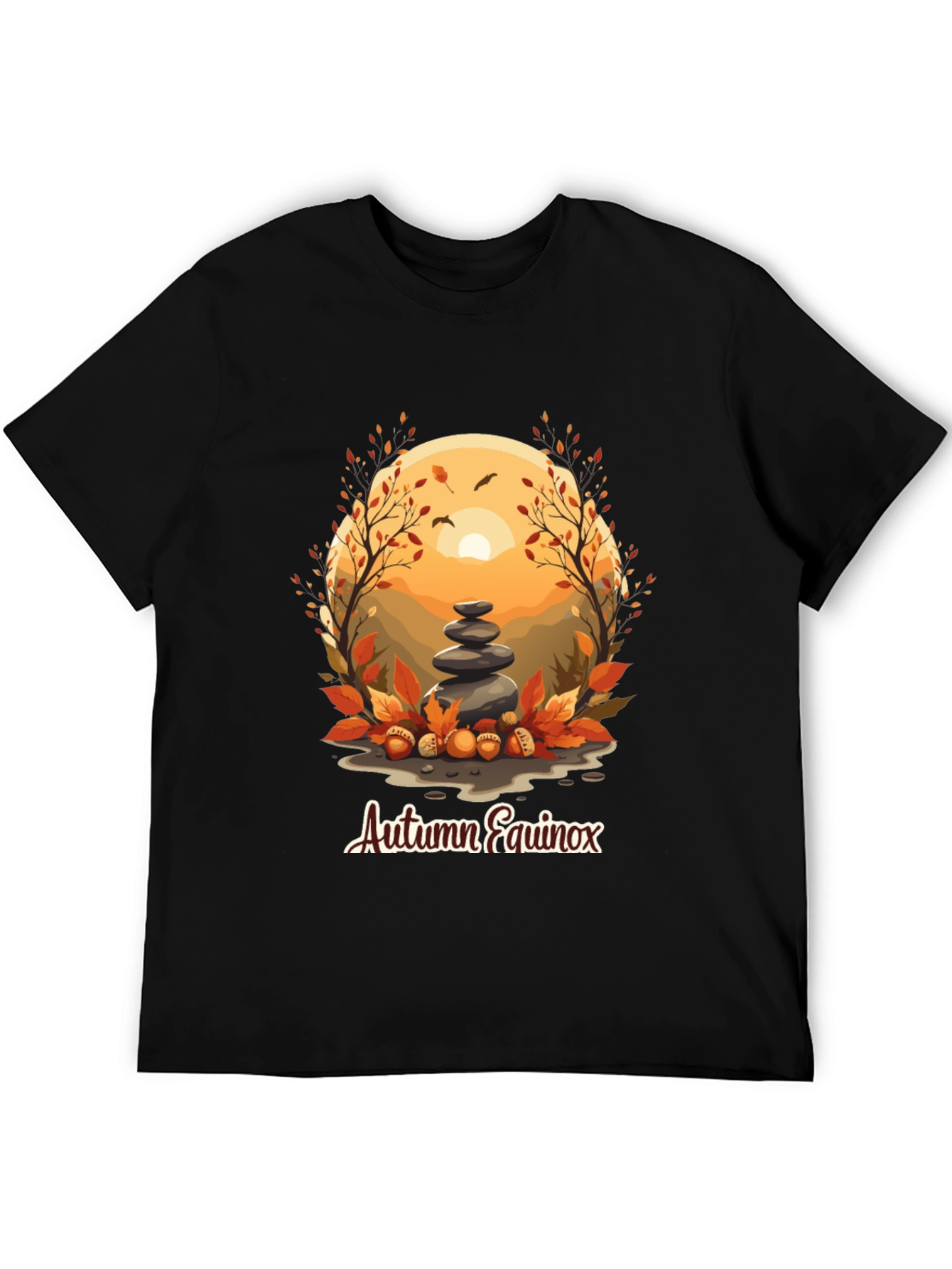 Autumn Equinox T-Shirt - Nature Inspired Design