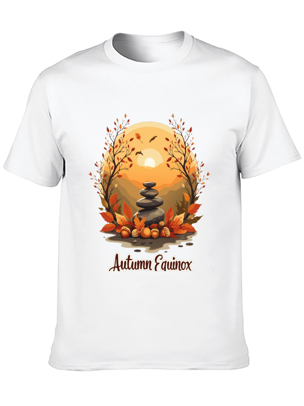 Autumn Equinox T-Shirt - Nature Inspired Design