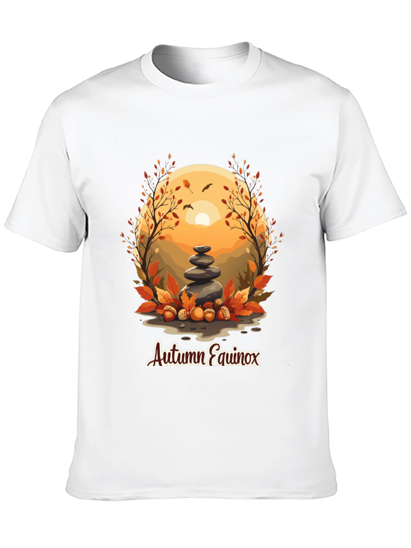 Autumn Equinox T-Shirt - Nature Inspired Design