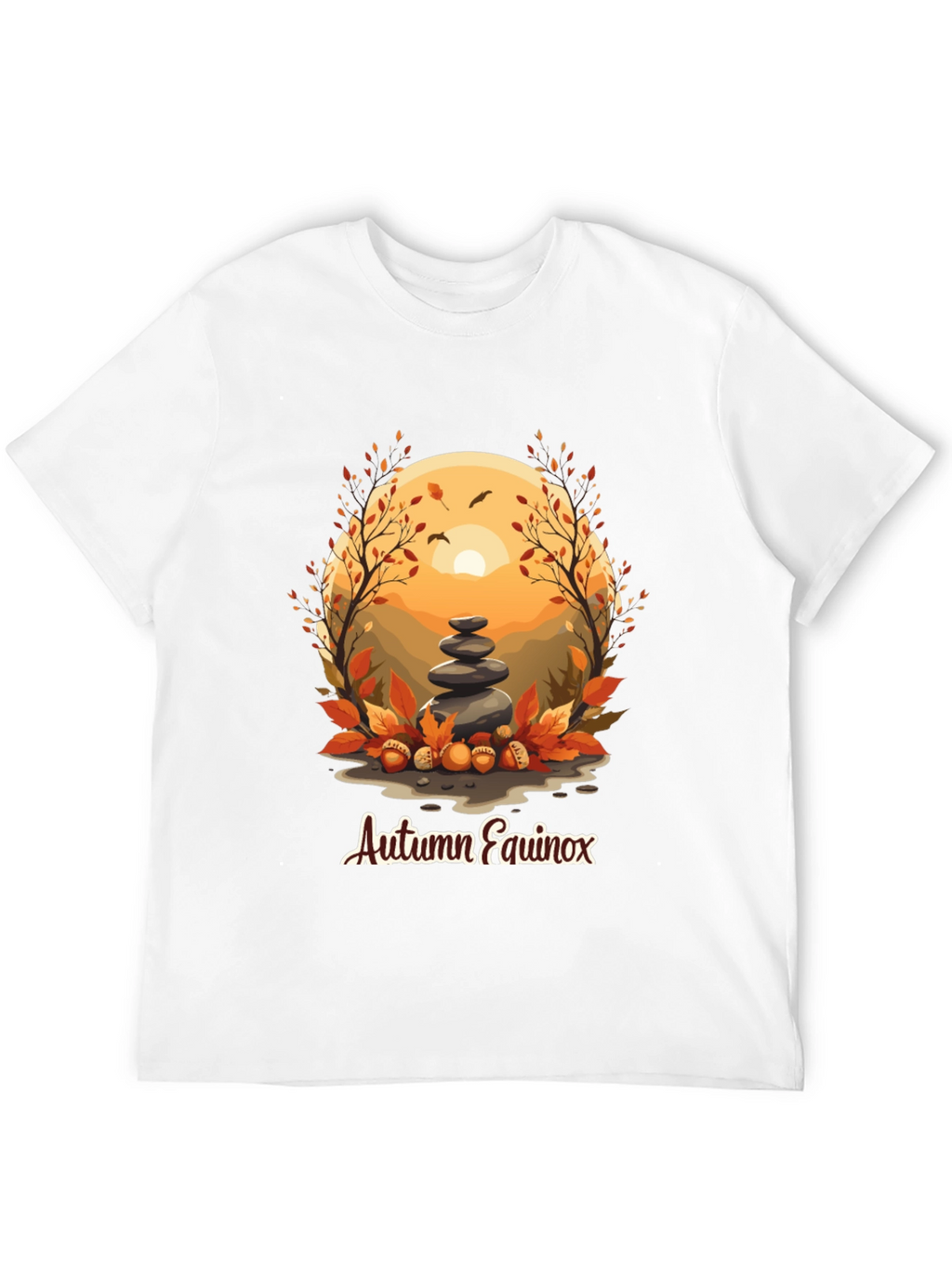 Autumn Equinox T-Shirt - Nature Inspired Design