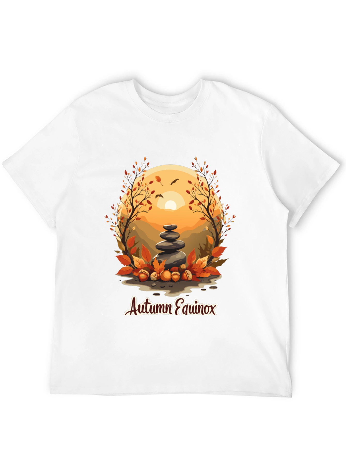 Autumn Equinox T-Shirt - Nature Inspired Design