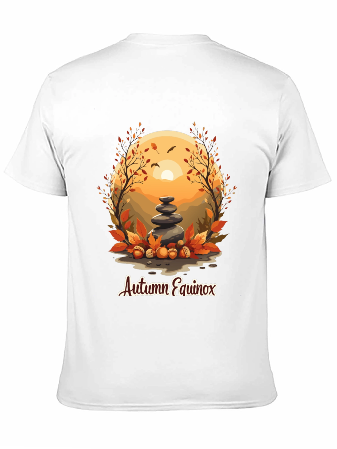Autumn Equinox T-Shirt - Nature Inspired Design