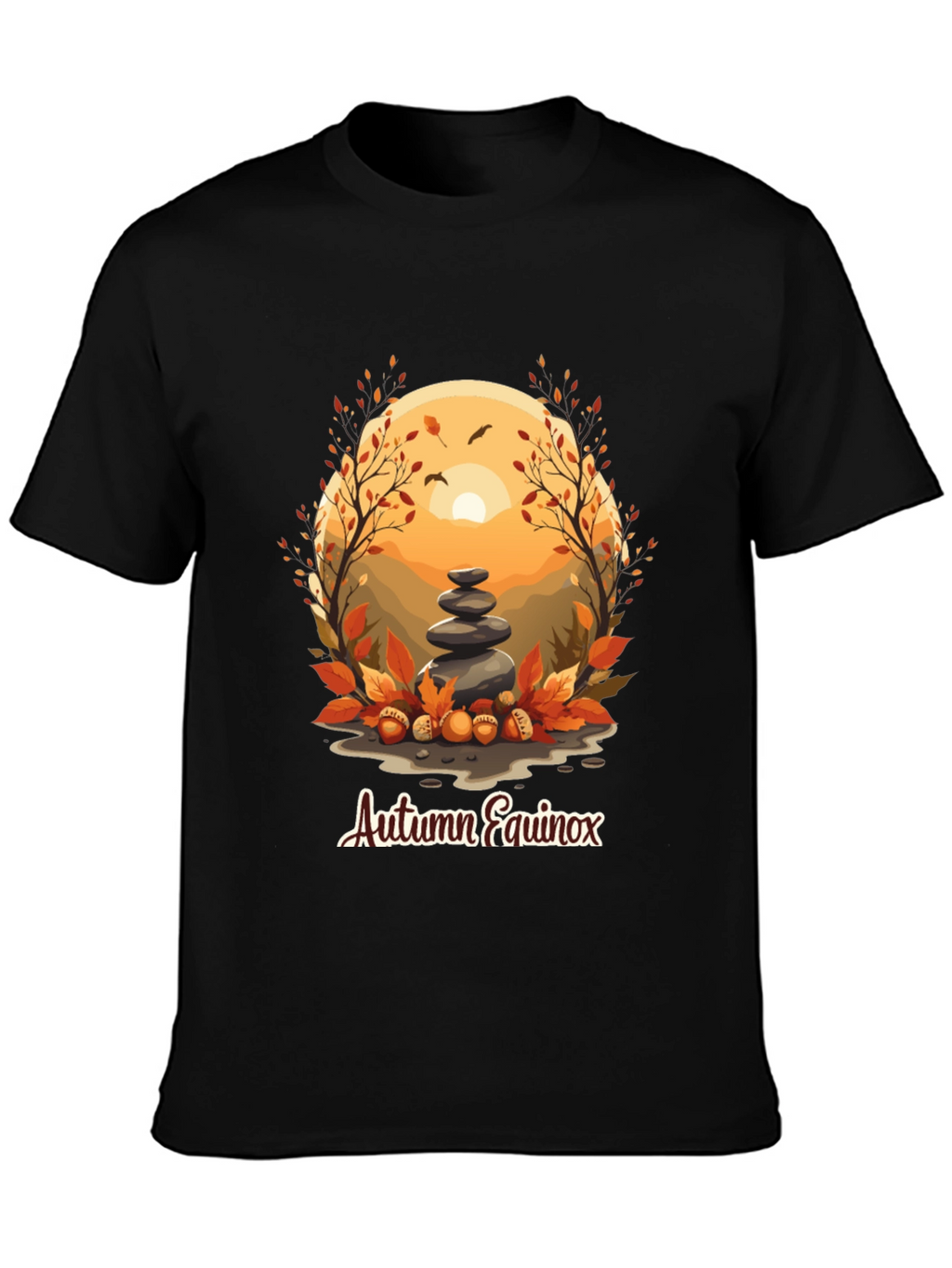 Autumn Equinox T-Shirt - Nature Inspired Design