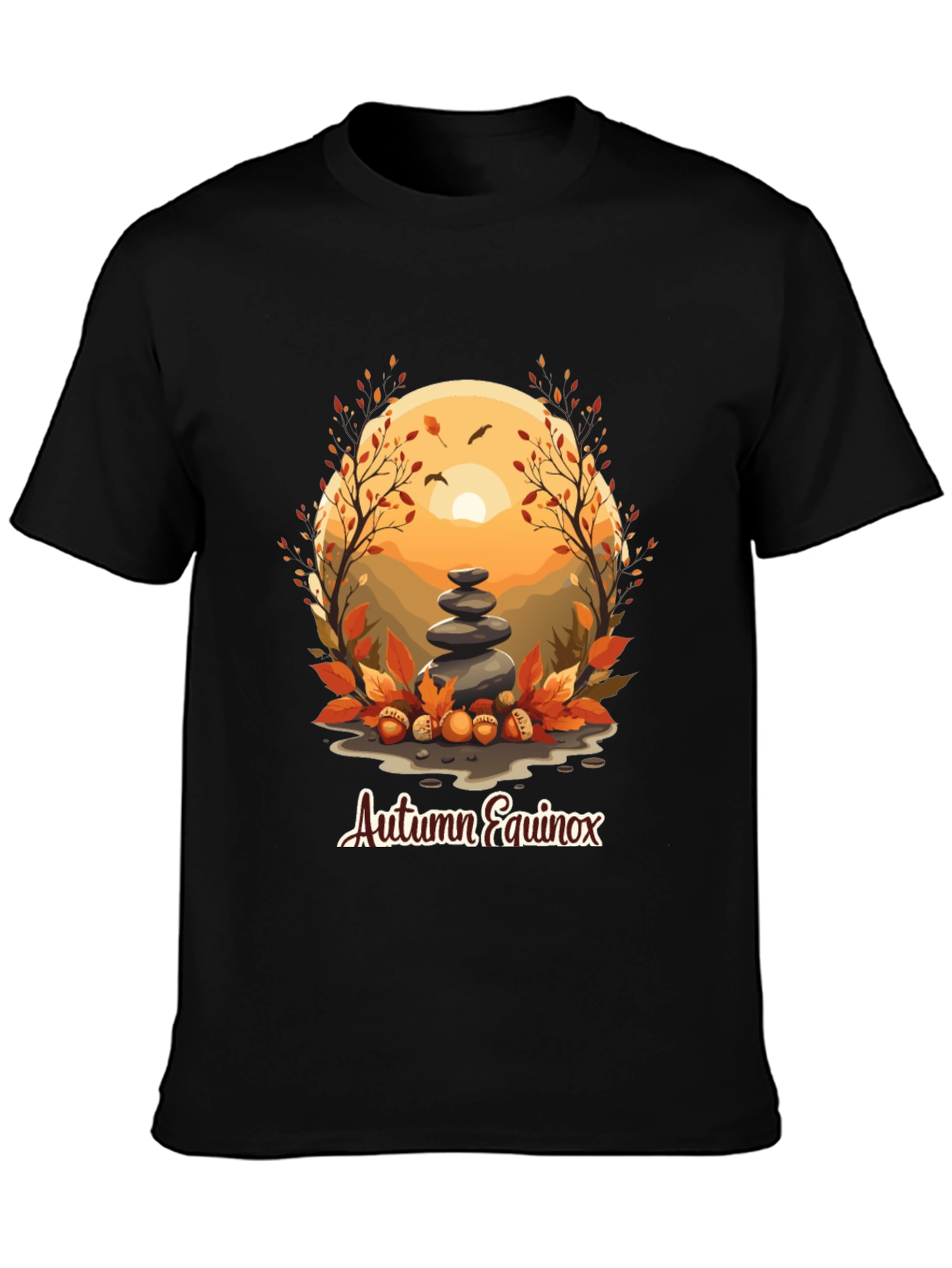 Autumn Equinox T-Shirt - Nature Inspired Design