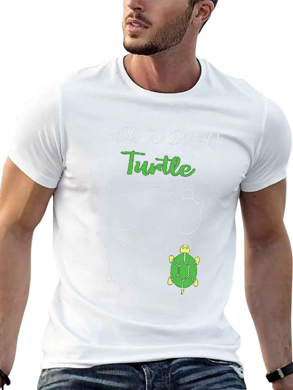 How to Draw a Turtle T-Shirt