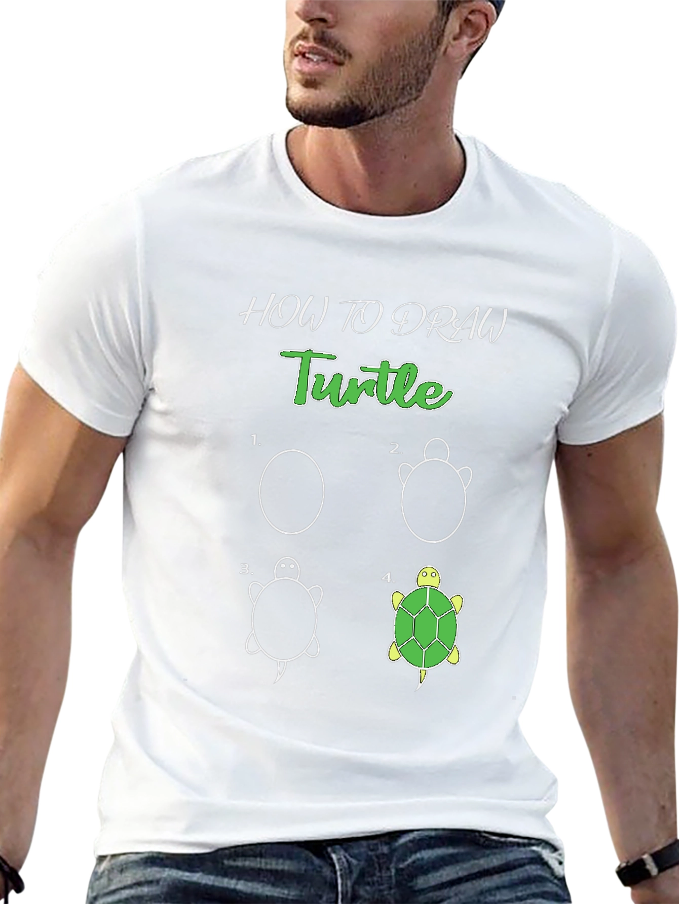How to Draw a Turtle T-Shirt
