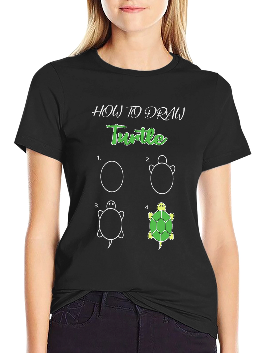 How to Draw a Turtle T-Shirt